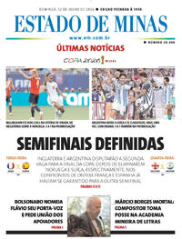 Capa Estado de Minas 12/07/2026