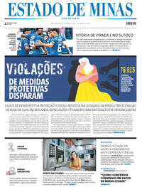 Capa do jornal Estado de Minas 13/04/2026