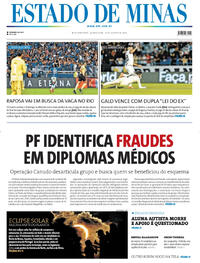 Capa Estado de Minas 13/08/2026