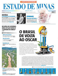 Capa do jornal Estado de Minas 14/03/2026