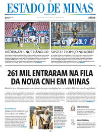 Capa do jornal Estado de Minas 15/01/2026