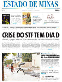 Capa Estado de Minas 15/09/2026