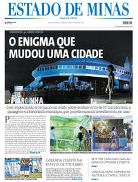 Capa do jornal Estado de Minas 18/01/2026