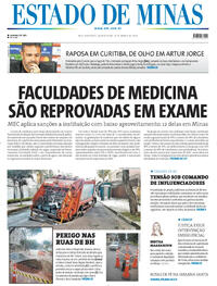 Capa do jornal Estado de Minas 18/03/2026