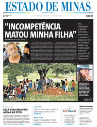 Capa do jornal Estado de Minas 19/02/2026