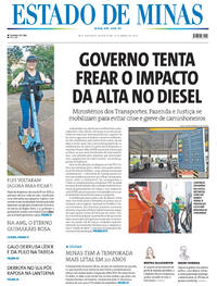 Capa do jornal Estado de Minas 19/03/2026