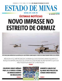 Capa do jornal Estado de Minas 19/04/2026