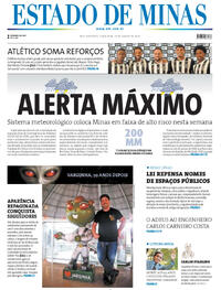Capa do jornal Estado de Minas 20/01/2026