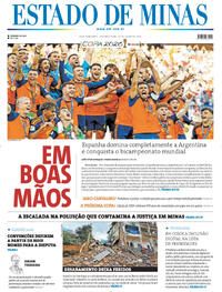 Capa Estado de Minas 20/07/2026
