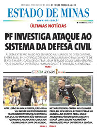Capa do jornal Estado de Minas 21/06/2026