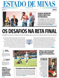 Capa Estado de Minas 21/09/2026