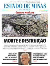 Capa do jornal Estado de Minas 22/03/2026