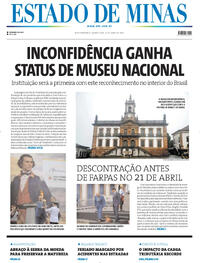 Capa do jornal Estado de Minas 22/04/2026