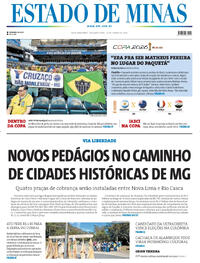 Capa do jornal Estado de Minas 22/06/2026