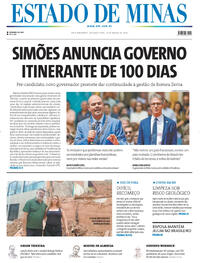 Capa do jornal Estado de Minas 23/03/2026