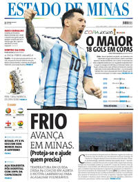 Capa do jornal Estado de Minas 23/06/2026