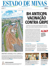 Capa do jornal Estado de Minas 24/03/2026