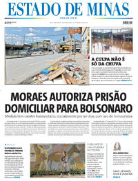 Capa do jornal Estado de Minas 25/03/2026