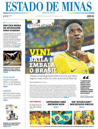 Capa do jornal Estado de Minas 25/06/2026
