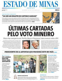 Capa Estado de Minas 25/09/2026