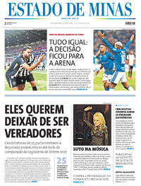 Capa Estado de Minas 26/08/2026