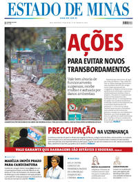 Capa do jornal Estado de Minas 27/01/2026