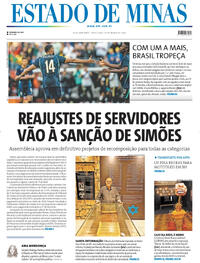 Capa do jornal Estado de Minas 27/03/2026
