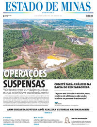 Capa do jornal Estado de Minas 28/01/2026