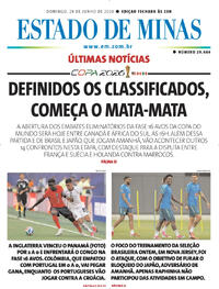 Capa Estado de Minas 28/06/2026