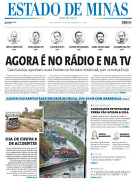 Capa Estado de Minas 28/08/2026