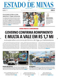 Capa do jornal Estado de Minas 30/01/2026