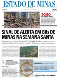 Capa do jornal Estado de Minas 30/03/2026