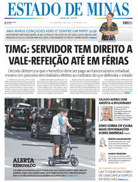 Capa do jornal Estado de Minas 31/03/2026