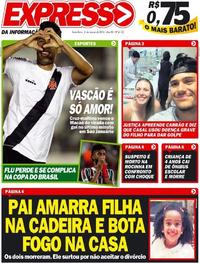Capa do jornal Expresso da Informação 02/03/2018