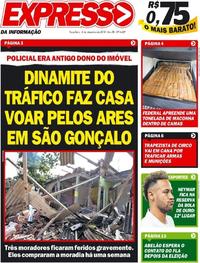 Capa do jornal Expresso da Informação 04/12/2018