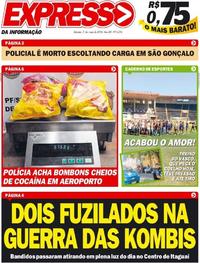 Capa do jornal Expresso da Informação 05/05/2018