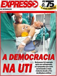 Capa do jornal Expresso da Informação 07/09/2018