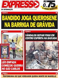 Capa do jornal Expresso da Informação 09/05/2018