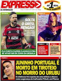 Capa do jornal Expresso da Informação 09/09/2018