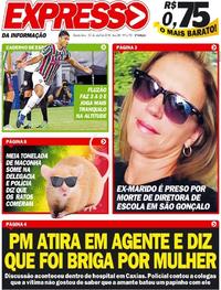 Capa do jornal Expresso da Informação 12/04/2018