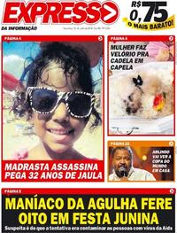 Capa do jornal Expresso da Informação 12/06/2018