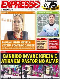 Capa do jornal Expresso da Informação 13/11/2018
