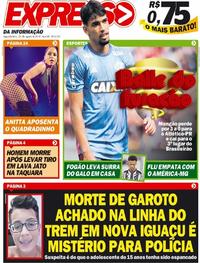 Capa do jornal Expresso da Informação 20/08/2018