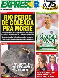 Capa do jornal Expresso da Informação 21/06/2018