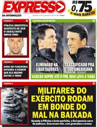 Capa do jornal Expresso da Informação 23/05/2018
