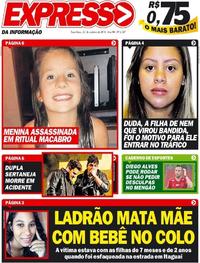 Capa do jornal Expresso da Informação 23/10/2018