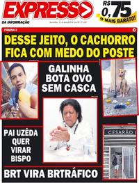 Capa do jornal Expresso da Informação 30/05/2018