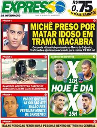 Capa do jornal Expresso da Informação 30/06/2018