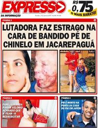 Capa do jornal Expresso da Informação 08/01/2019