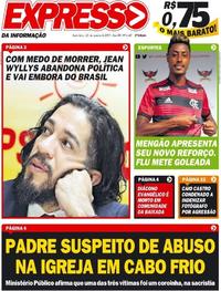 Capa do jornal Expresso da Informação 25/01/2019